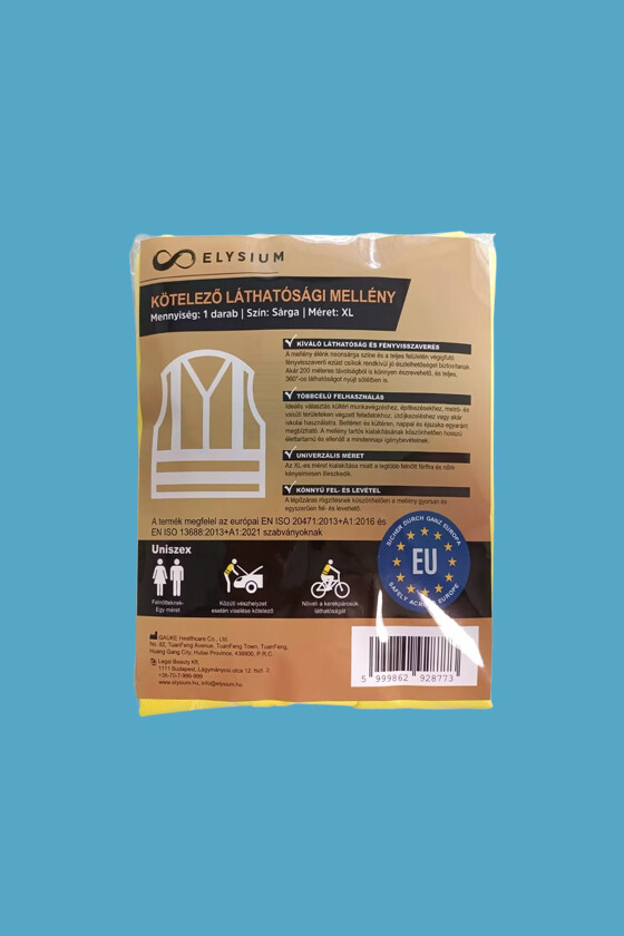 Elysium kötelező láthatósági mellény - Láthatósági mellény - 1 db