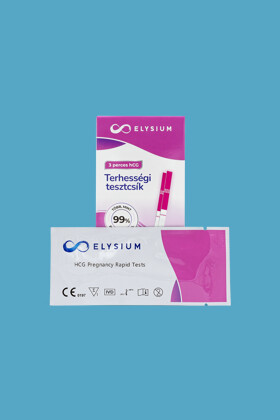 Elysium terhességi és ovulációs teszt - Terhességi és ovulációs teszt - Gyors kimutatású terhességi tesztcsík - 2 db