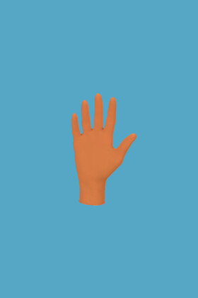 Mercator nitrylex® orvosi púdermentes nitril kesztyű - Nitril kesztyű - Narancs - L