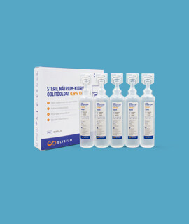 Elysium steril nátrium-klorid seb- és szemöblítő oldat 0,9% V/V - 5 x 30 ml - 1 doboz