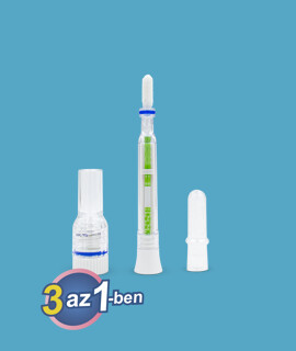 ECOTEST 3 az 1-ben COVID-19 & influenza A+B Ag kombinált egylépéses automata otthoni tollteszt - 1 db tesztkészlet (orrlyukas) - Lejárati idő: 2026-07-31 - 1 db
