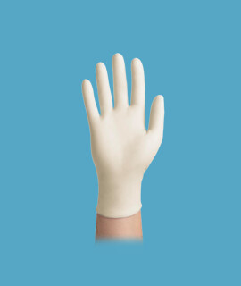 easyCARE latex, púderezett orvosi kesztyű - Latex kesztyű - Fehér - M