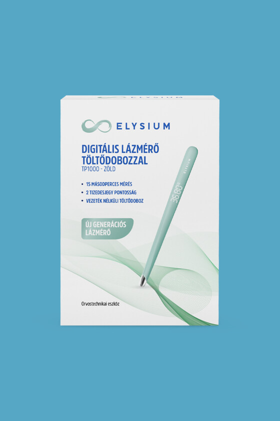 Elysium lázmérő - Lázmérő többféle típussal - TP1000 digitális lázmérő - zöld