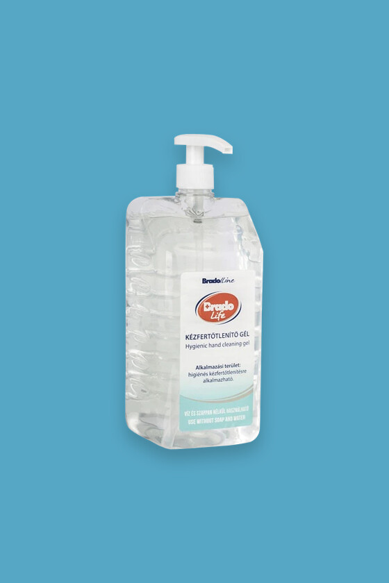 Bradolife kézfertőtlenítő gél, 1.5 literes, pumpás - 1.5 L