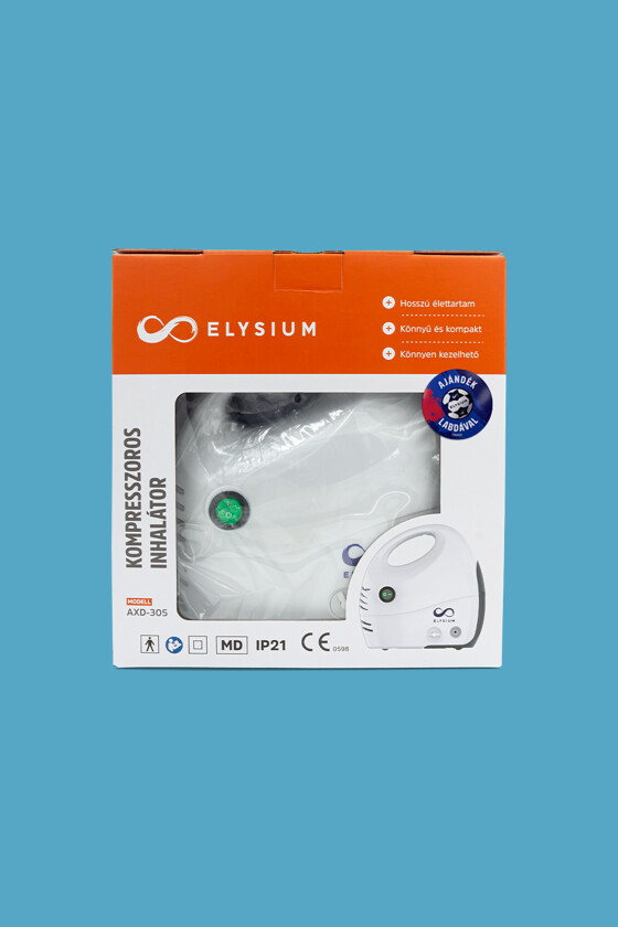 Fociláz - Elysium kompresszoros felnőtt inhalátor - AXD-305 + Focilabda