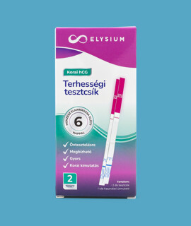 Elysium korai kimutatású terhességi tesztcsík - hCG 10 mIU/ml - 2 db - 1 doboz