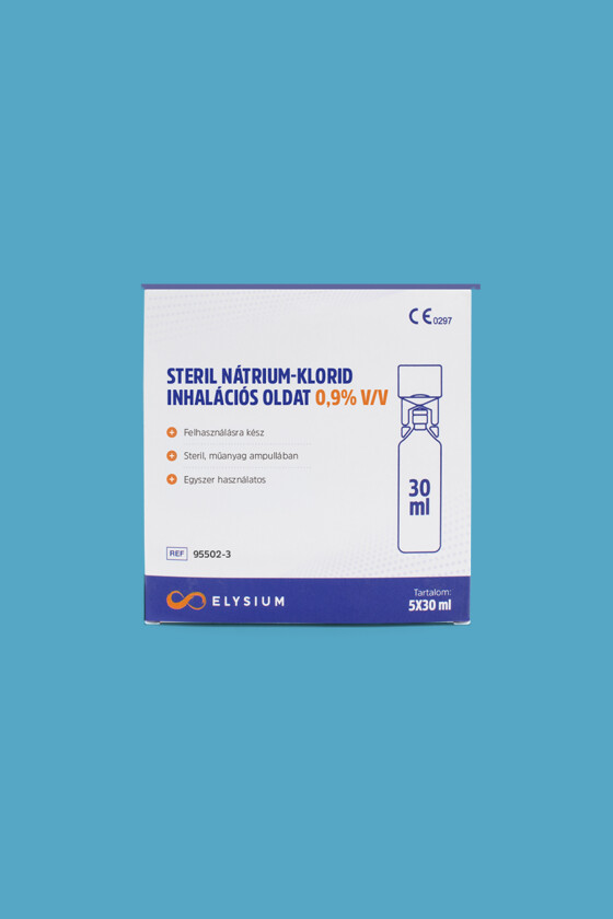 Elysium steril nátrium-klorid oldat - Nátrium-klorid oldat - Inhalációs oldat - 5 x 30 ml