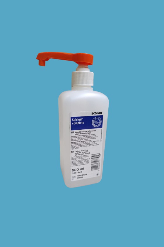 Ecolab Spirigel® Complete illatmentes kézfertőtlenítő gél - Kézfertőtlenítő - Pumpás - 500 ml