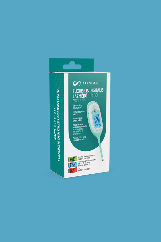 Elysium lázmérő - Lázmérő többféle típussal - TP400 flexibilis digitális lázmérő - pasztellzöld