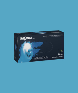 Gripzzly munkavédelmi nitril kesztyű - Kék - XL - 50 db - 1 doboz