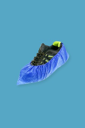 Mercator gumis cipővédő fólia-lábzsák - Kék - 100 db - 1 csomag