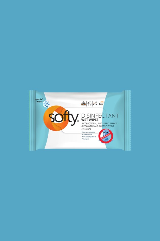 Softy Disinfectant felületfertőtlenítő törlőkendő - Törlőkendő - 40 lapos