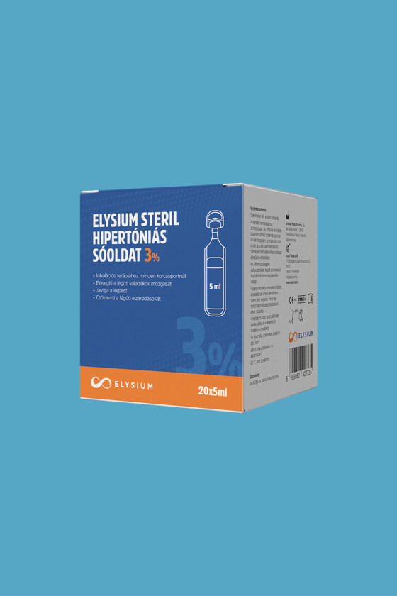 Elysium steril nátrium-klorid oldat - Nátrium-klorid oldat - Hipertóniás sóoldat - 3% - 20 x 5 ml