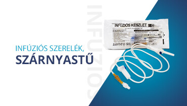 Infúziós szerelék, szárnyastű