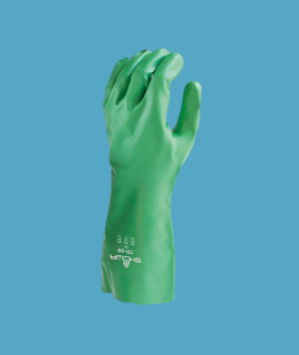 SHOWA 731 nitril vegyszerálló, biológiailag lebomló kesztyű - Nitril kesztyű - Zöld - XL