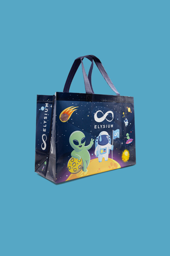 Elysium űrhajós bevásárlótáska - 40 x 30 x 17 cm - 1 db