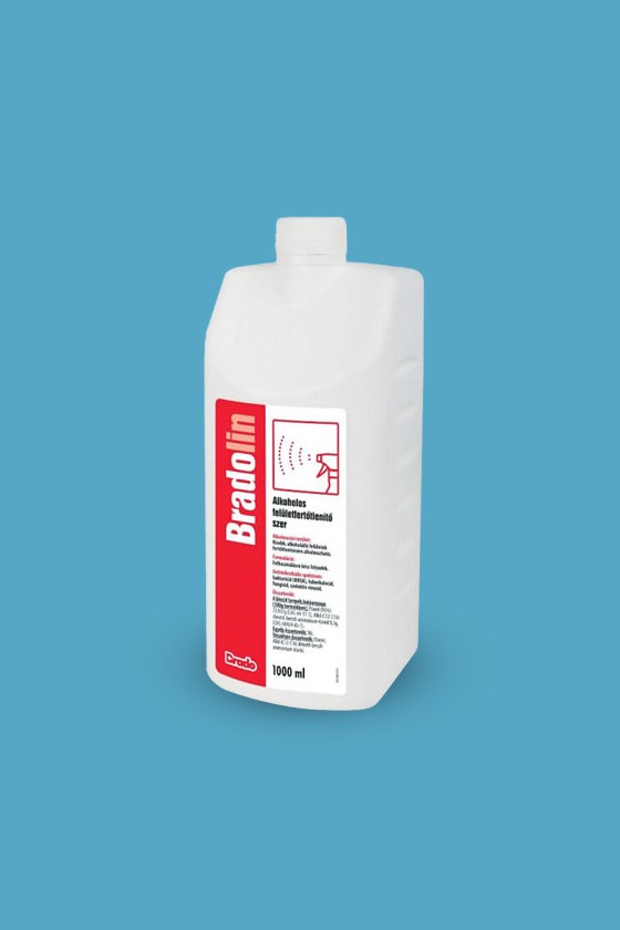 Bradolin alkoholos felületfertőtlenítő szer 1000 ml - 1l