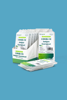 ALLTEST Beright COVID-19 gyorsteszt otthoni felhasználásra - 1 db tesztkészlet - SARS-CoV-2 teszt lejárati idővel - Antigén (Ag) Nyál - 2026-05-31 - 1 db