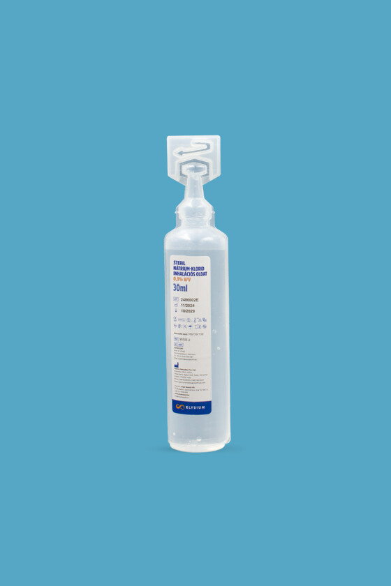 Elysium steril nátrium-klorid oldat - Nátrium-klorid oldat - Inhalációs oldat - 5 x 30 ml