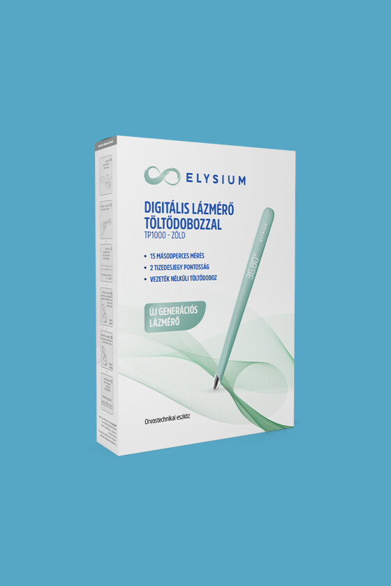 Elysium lázmérő - Lázmérő többféle típussal - TP1000 digitális lázmérő - zöld