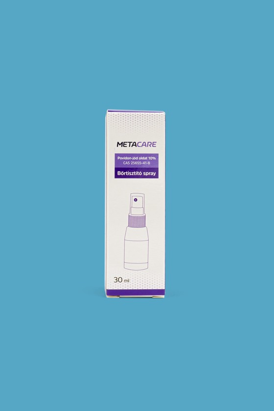 METACARE povidon-jód 10% bőrtisztító oldat - Bőrtisztító - Bőrtisztító spray - 30 ml