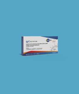 Elysium SARS-CoV-2 tesztkészlet - SARS-CoV-2 teszt - 1 db - 6 az 1-ben Covid 19 + Influenza A + Influenza B + RSV + ADV + hMPV - OTTHONI
