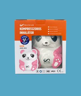 Fociláz - Elysium kompresszoros panda formájú inhalátor - AXD-307 + Focilabda
