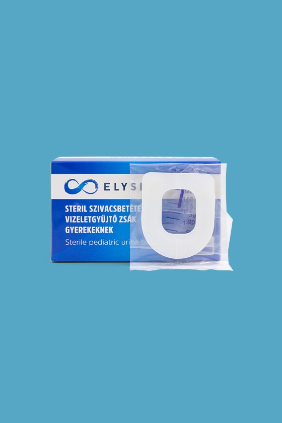Elysium steril vizeletgyűjtő zsák - Vizeletgyűjtő zsák - 1 db - Steril szivacsbetétes vizeletgyűjtő zsák gyerekeknek - 160 ml