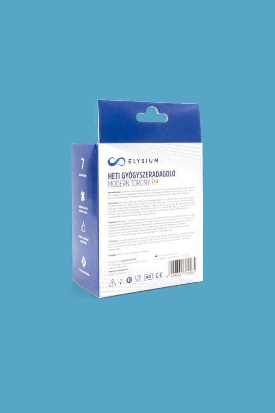 Elysium gyógyszeradagoló - Gyógyszeradagoló - Heti gyógyszeradagoló modern torony - 7x4