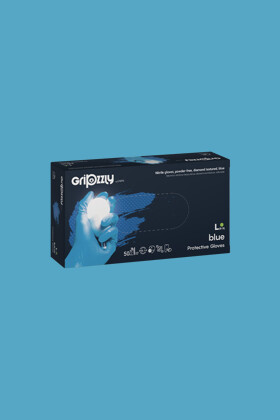 Gripzzly munkavédelmi nitril kesztyű - Kék - XXL - 50 db - 1 doboz
