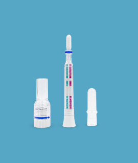 Elysium SARS-CoV-2 tesztkészlet - SARS-CoV-2 teszt - 1 db - 6 az 1-ben Covid 19 + Influenza A + Influenza B + RSV + ADV + hMPV - Tollteszt - OTTHONI