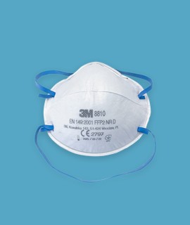3M 8810 FFP2 légzésvédő maszk - Arcmaszk - 20 db - Fehér