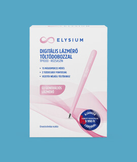 Fociláz - Elysium TP1000 digitális lázmérő töltődobozzal - rózsaszín + Focilabda