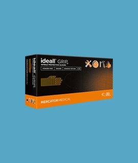 Mercator ideall® grip+ speciális ipari védőkesztyű - Narancs - 50 db - XXL