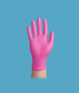 easyCARE orvosi púdermentes nitril kesztyű - Nitril kesztyű - Rózsaszín - S