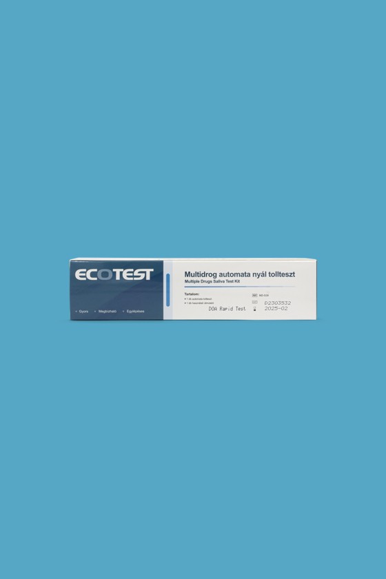 ECOTEST Multidrog tesztkészlet - Drogteszt lejárati idővel - Multidrog nyalókás - 2025-02-28