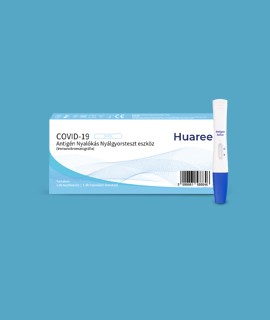 Huaree COVID-19 antigén nyalókás nyálgyorsteszt eszköz, egylépéses teszt - 1 db tesztkészlet (nyálból - nyalókás) - antigén (Ag)