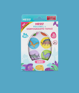 Elysium HESS! kullancs- és szúnyogriasztó dínós tapasz enyhébb aromával (0-3 éves kor között) - 60 db - 1 doboz