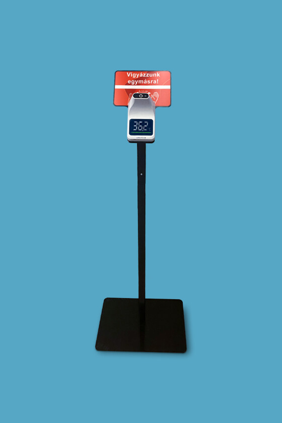 Elysium fali lázmérő - Fekete állvánnyal - 1 db - Fehér