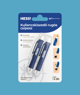 Elysium HESS! kullancskiszedő rugós csipesz - kék - 2 db/készlet - 1 csomag