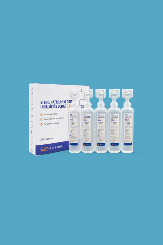 Elysium steril nátrium-klorid oldat - Nátrium-klorid oldat - Inhalációs oldat - 5 x 30 ml