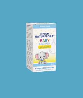 Elysium Naturflora belsőleges szuszpenzió - Belsőleges szuszpenzió - 1 doboz - Naturflora Baby cseppek + D-vitamin - 5 ml