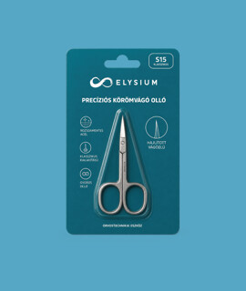 Elysium S15 precíziós, hajlított végű körömvágó olló - 1 db
