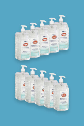 Bradolife kézfertőtlenítő gél, 1.5 literes, pumpás - 10 x 1.5 L - karton