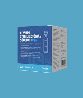 Elysium steril nátrium-klorid oldat - Nátrium-klorid oldat - Izotóniás sóoldat - 0,9% - 20 x 5 ml