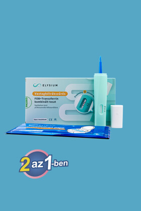 Elysium 2 az 1-ben FOB + Transzferrin egylépéses kombinált gyorsteszt - 1 db tesztkészlet (székletből) - 1 db