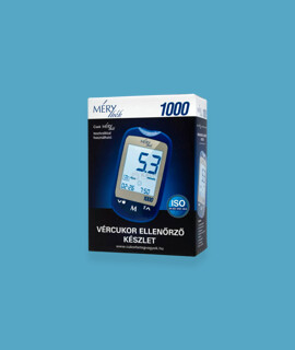 Mérykék 1000 vércukorszintmérő készlet - 1 db