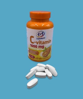 1×1 Vitamin C-vitamin 1000 mg rágótabletta - 1x60 szem - 1 doboz