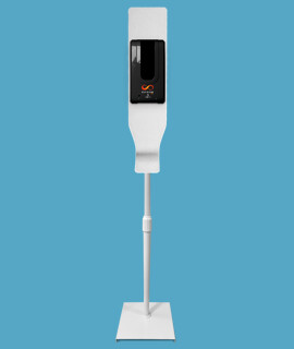 Elysium Pro professzionális, érintésmentes, 1200 ml-es adagoló - Adagoló - Habosító - Fehér állvánnyal - Fekete