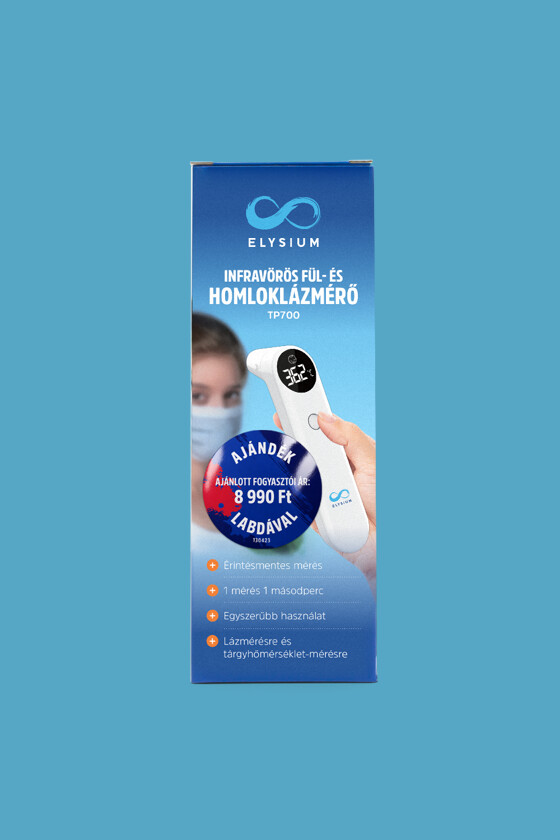 Fociláz - Elysium TP700 (UFR201) infravörös fül- és homloklázmérő + Focilabda